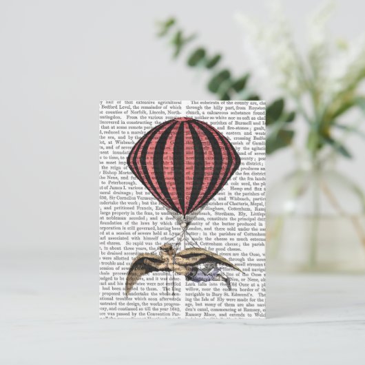  vliegmachine briefkaart (Staand voorkant)