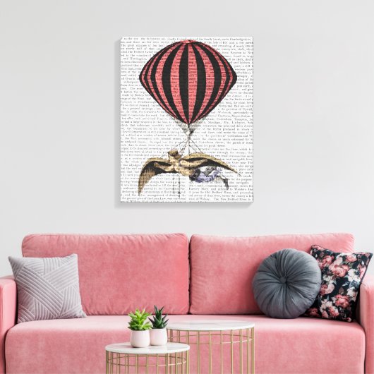 vliegmachine canvas afdruk (Insitu (Woonkamer))