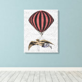 vliegmachine canvas afdruk (Insitu (Houten vloer))