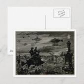 Vliegmachine over Parijs Briefkaart (Voorkant / Achterkant)