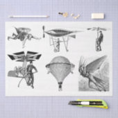 vliegmachines ontkoppelen van collage tissuepapier (Craft)