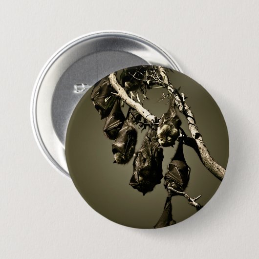 Vliegmeloxinen Ronde Button 7,6 Cm (Voorkant /achterkant)