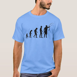 Vliegontwikkeling grappige visvangst voor vissers t-shirt