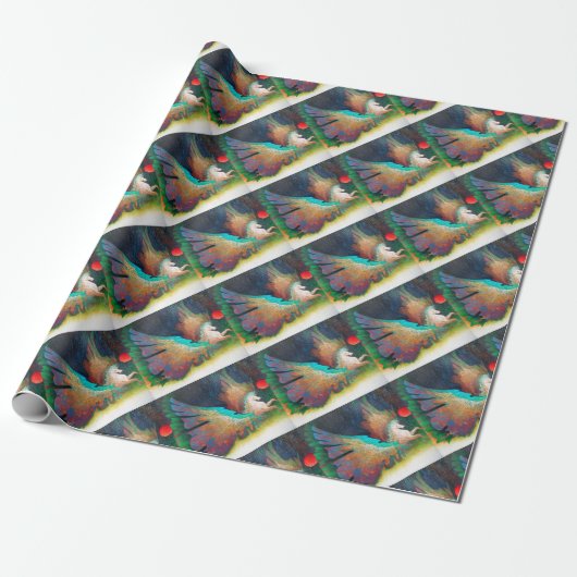 Vliegpaard Cadeaupapier (Uitgerold)