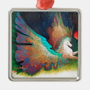 Vliegpaard Metalen Ornament