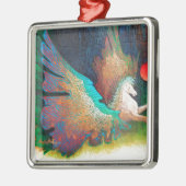 Vliegpaard Metalen Ornament (Links)