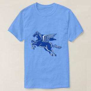 Vliegpaard - Navy Blue en White T-Shirt