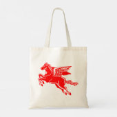 Vliegpaard - Rood en wit Tote Bag (Achterkant)
