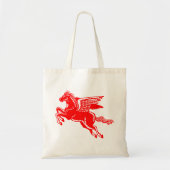 Vliegpaard - Rood en wit Tote Bag (Voorkant)