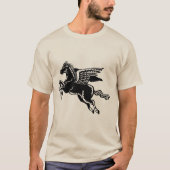 Vliegpaard - zwart-wit t-shirt (Voorkant)