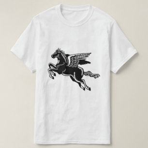 Vliegpaard - zwart-wit t-shirt
