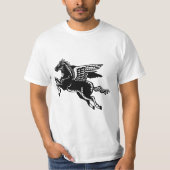 Vliegpaard - zwart-wit t-shirt (Voorkant)