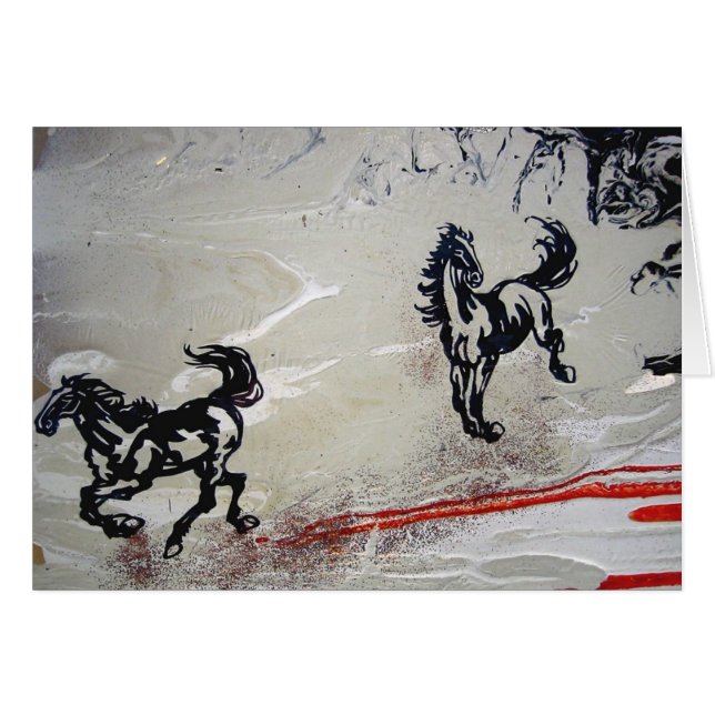 "Vliegpaarden" (Voorkant Horizontaal)