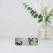 "Vliegpaarden" Mini Visitekaartje (Staand voorkant)
