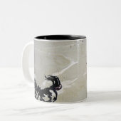 "Vliegpaarden" Tweekleurige Koffiemok (Voorkant links)