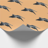 Vliegpapier voor pelikanen cadeaupapier (Hoek)