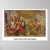 Vliegpartij van Peter Paul Rubens Poster (Voorkant)