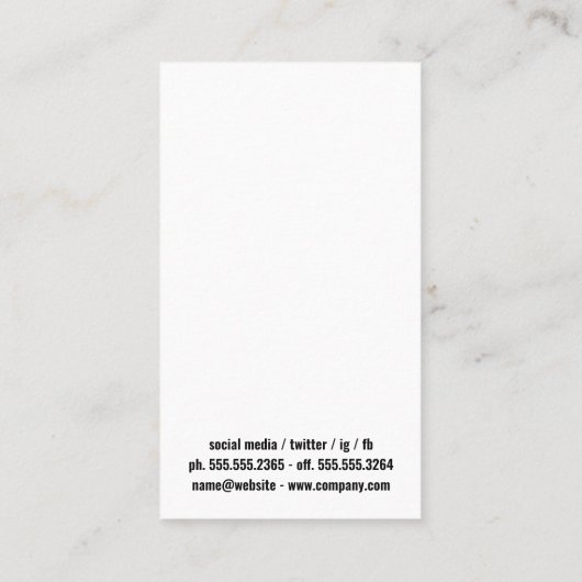 Vliegpen | Openbare notaris Logo Visitekaartje (Achterkant)