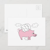 Vliegpig Briefkaart (Voorkant / Achterkant)