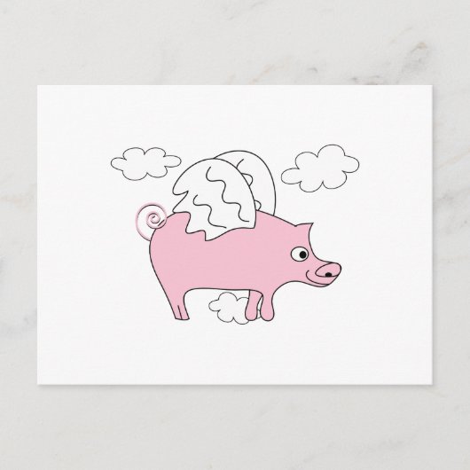 Vliegpig Briefkaart (Voorkant)