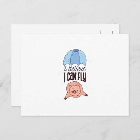 Vliegpig Briefkaart (Voorkant / Achterkant)