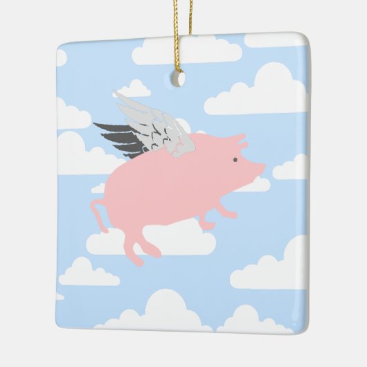 Vliegpig Keramisch Ornament (Links)