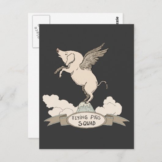 Vliegpijp Briefkaart (Voorkant / Achterkant)