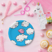 Vliegpingstanks op bord van wolken (Feest)