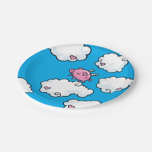 Vliegpingstanks op bord van wolken (Gekanteld)