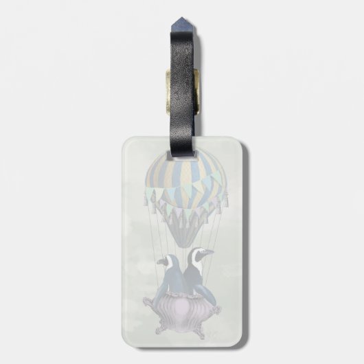 Vliegpinguïns 2 bagagelabel (Achterkant verticaal)