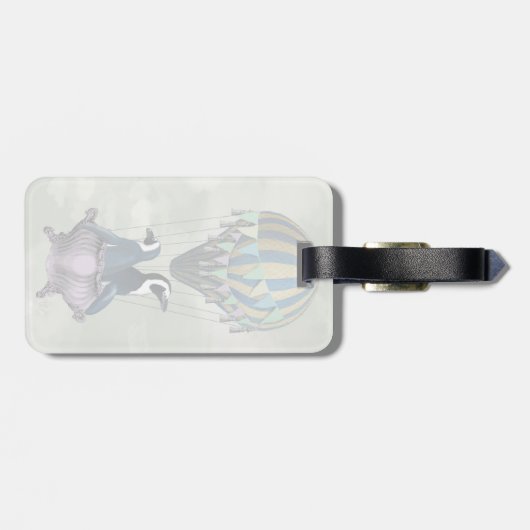 Vliegpinguïns 2 bagagelabel (Achterkant horizontaal)