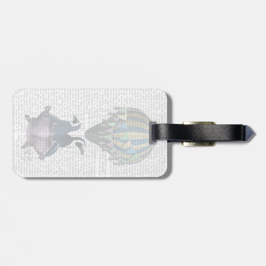 Vliegpinguïns Bagagelabel (Achterkant horizontaal)