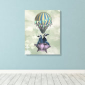 Vliegpinguïns Canvas Afdruk (Insitu (Houten vloer))