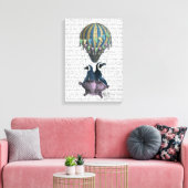 Vliegpinguïns Canvas Afdruk (Insitu (Woonkamer))