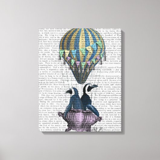 Vliegpinguïns Canvas Afdruk (Voorkant)