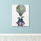 Vliegpinguïns Canvas Afdruk (Insitu (Houten vloer))