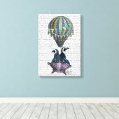 Vliegpinguïns Canvas Afdruk (Insitu (Houten vloer))