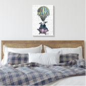 Vliegpinguïns Canvas Afdruk (Insitu (Slaapkamer))