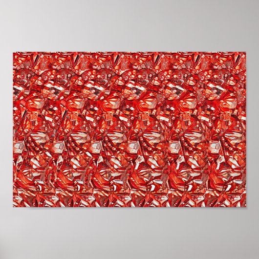 Vliegpuck - Verborgen 3D-druk Poster (Voorkant)