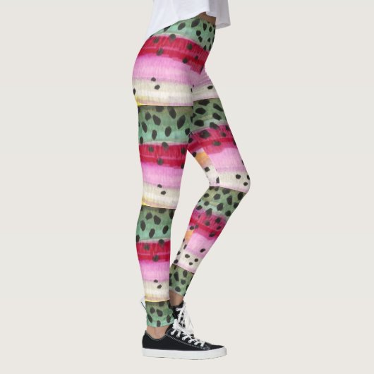Vliegregenboogforel Ichthyology Geweldige Leggings (Rechts)