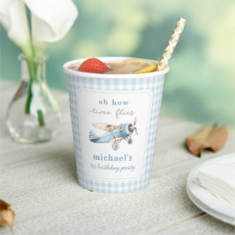  vliegreizen 1e verjaardag papieren bekers