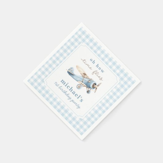  vliegreizen 1e verjaardag servet (Hoek)