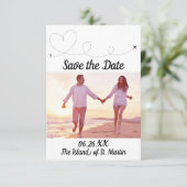 Vliegreizen - 3x5 Opslaan van de datum van uitnodi Kaart (Staand voorkant)