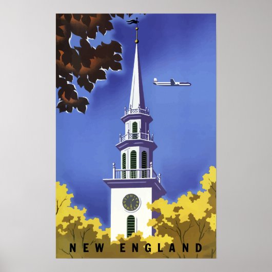  vliegreizen in New England Poster (Voorkant)