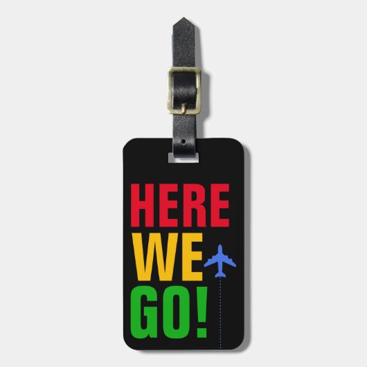 Vliegreizen sms'en. bagagelabel (Voorkant verticaal)