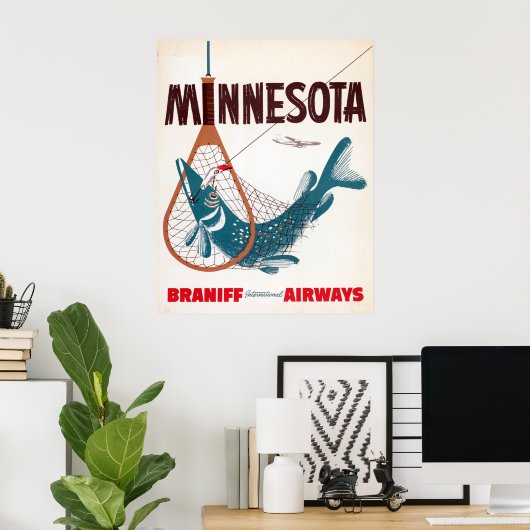 vliegreizen van Minnesota Poster (Thuiskantoor)