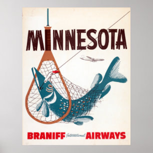 vliegreizen van Minnesota Poster