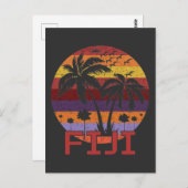 vliegreizen voor de zomervakantie op Fiji Briefkaart (Voorkant / Achterkant)