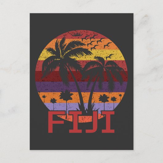 vliegreizen voor de zomervakantie op Fiji Briefkaart (Voorkant)