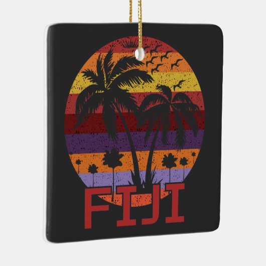  vliegreizen voor de zomervakantie op Fiji Keramisch Ornament (Rechts)
